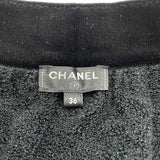 シャネル CHANEL カメリア総柄ラップスカート P59375 ブラック コットン レディース ロングスカート