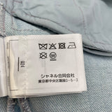 シャネル CHANEL ココマークボタンウォッシュドデニムパンツ P76228 ブルー コットン レディース デニムパンツ