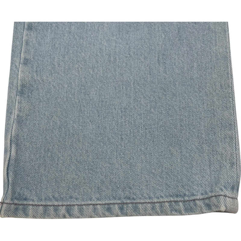 シャネル CHANEL ココマークボタンウォッシュドデニムパンツ P76228 ブルー コットン レディース デニムパンツ