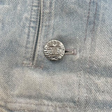 シャネル CHANEL ココマークボタンウォッシュドデニムパンツ P76228 ブルー コットン レディース デニムパンツ