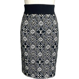 ルイ・ヴィトン LOUIS VUITTON モノグラムジャガードニットスカート FKKZ99 ブラック ウール レディース スカート