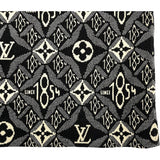ルイ・ヴィトン LOUIS VUITTON モノグラムジャガードニットスカート FKKZ99 ブラック ウール レディース スカート