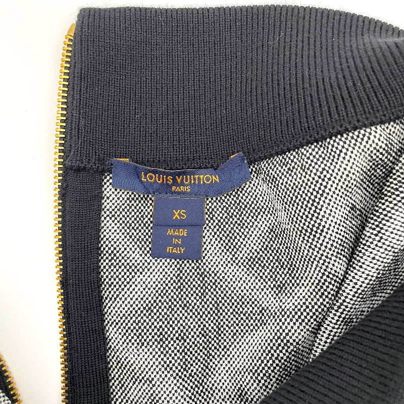 ルイ・ヴィトン LOUIS VUITTON モノグラムジャガードニットスカート FKKZ99 ブラック ウール レディース スカート