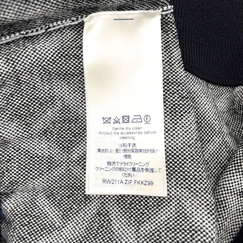 ルイ・ヴィトン LOUIS VUITTON モノグラムジャガードニットスカート FKKZ99 ブラック ウール レディース スカート