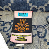グッチ GUCCI ジャンボGG総柄デニムハーフパンツ 674338 ネイビー コットン メンズ デニムパンツ