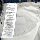 グッチ GUCCI ジャンボGG総柄デニムハーフパンツ 674338 ネイビー コットン メンズ デニムパンツ