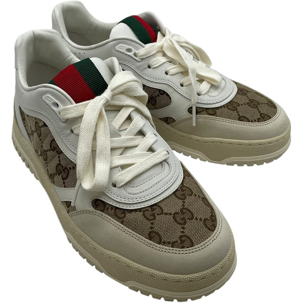 グッチ GUCCI リュエブ GGキャンバススニーカー 787476 ベージュ キャンバス メンズ スニーカー