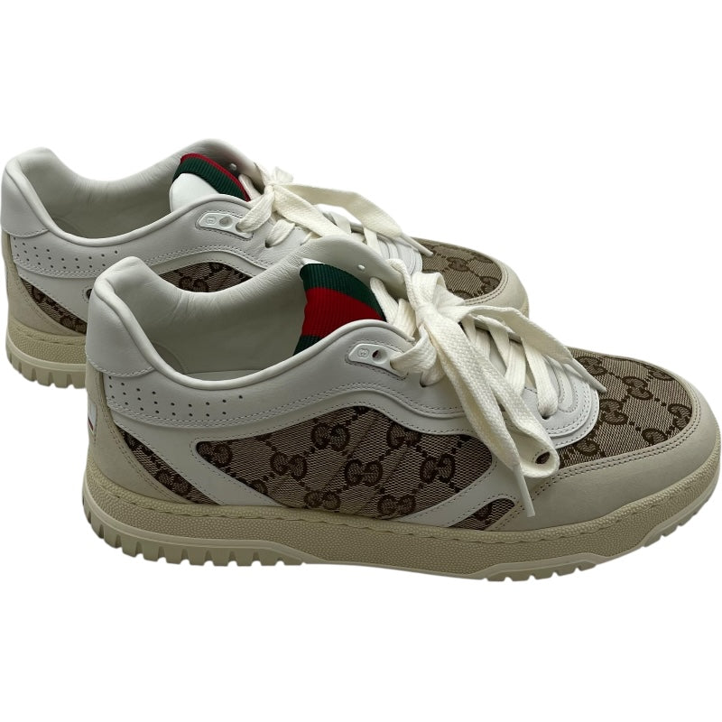 グッチ GUCCI リュエブ GGキャンバススニーカー 787476 ベージュ キャンバス メンズ スニーカー