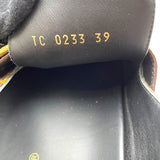 ルイ・ヴィトン LOUIS VUITTON モノグラム総柄ミュールサンダル TC0233 ブラウン レザー レディース サンダル