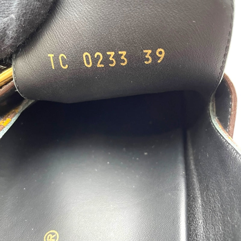 ルイ・ヴィトン LOUIS VUITTON モノグラム総柄ミュールサンダル TC0233 ブラウン レザー レディース サンダル