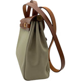 エルメス HERMES エールバッグジップPM B刻 ベージュ GD金具 トワル/ヴァッシュハンター レディース ハンドバッグ