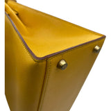 エルメス HERMES ケリー32 外縫い 〇W刻 イエロー GD金具 クシュベル レディース ハンドバッグ