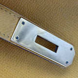 エルメス HERMES ケリー32 外縫い 〇W刻 イエロー GD金具 クシュベル レディース ハンドバッグ