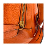 エルメス HERMES リンディ26 □M刻　(2009年製) オレンジ　ゴールド金具 トリヨンクレマンス レディース ショルダーバッグ
