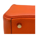 エルメス HERMES リンディ26 □M刻　(2009年製) オレンジ　ゴールド金具 トリヨンクレマンス レディース ショルダーバッグ