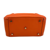 エルメス HERMES リンディ26 □M刻　(2009年製) オレンジ　ゴールド金具 トリヨンクレマンス レディース ショルダーバッグ