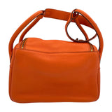 エルメス HERMES リンディ26 □M刻　(2009年製) オレンジ　ゴールド金具 トリヨンクレマンス レディース ショルダーバッグ