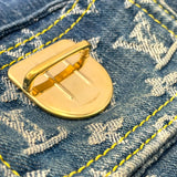 ルイ・ヴィトン LOUIS VUITTON ネオスピーディー M95019 ブルー モノグラムデニム レディース ボストンバッグ