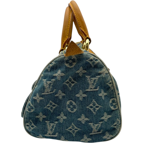 ルイ・ヴィトン LOUIS VUITTON ネオスピーディー M95019 ブルー モノグラムデニム レディース ボストンバッグ