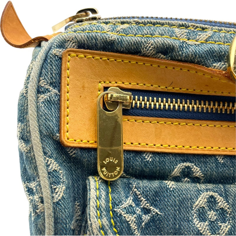 ルイ・ヴィトン LOUIS VUITTON ネオスピーディー M95019 ブルー モノグラムデニム レディース ボストンバッグ