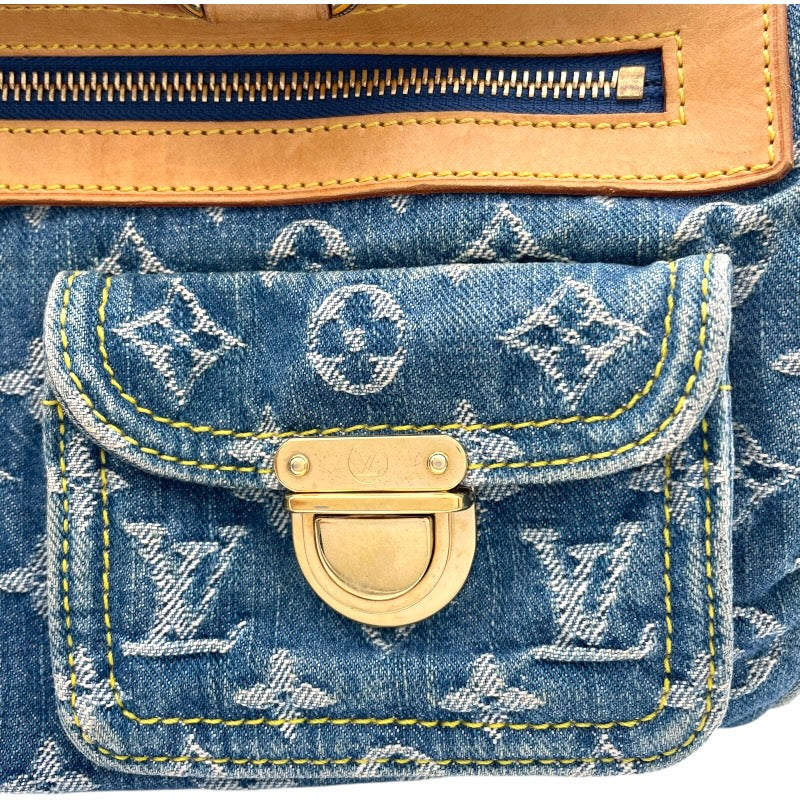 ルイ・ヴィトン LOUIS VUITTON ネオスピーディー M95019 ブルー モノグラムデニム レディース ボストンバッグ