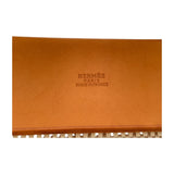 エルメス HERMES エールバッグジップPM X刻 オレンジ・ブラウン SV金具 トワル/ハンター レディース ショルダーバッグ