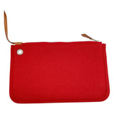 エルメス HERMES エールバッグジップPM X刻 オレンジ・ブラウン SV金具 トワル/ハンター レディース ショルダーバッグ