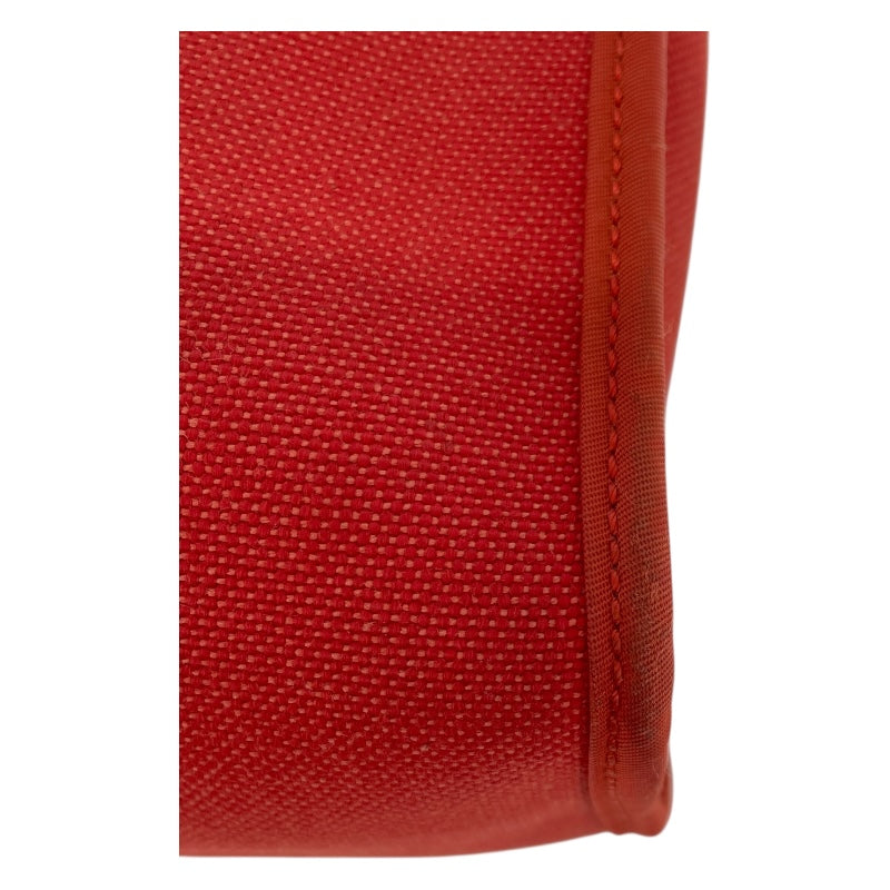 エルメス HERMES エールバッグジップPM X刻 オレンジ・ブラウン SV金具 トワル/ハンター レディース ショルダーバッグ