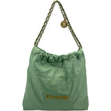 シャネル CHANEL CHANEL22スモール AS3260 グリーン GD シャイニーカーフ レディース ショルダーバッグ