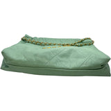 シャネル CHANEL CHANEL22スモール AS3260 グリーン GD シャイニーカーフ レディース ショルダーバッグ