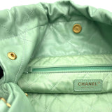 シャネル CHANEL CHANEL22スモール AS3260 グリーン GD シャイニーカーフ レディース ショルダーバッグ