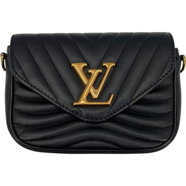 ルイ・ヴィトン LOUIS VUITTON ミュルティ・ポシェット M56461 ノワール レザー レディース ショルダーバッグ