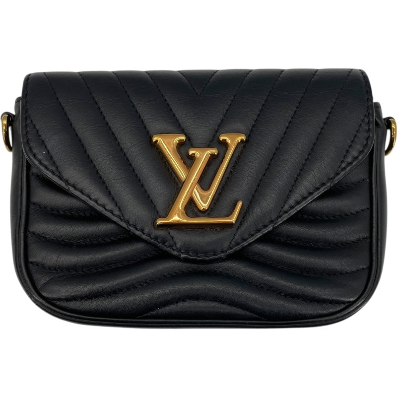 ルイ・ヴィトン LOUIS VUITTON ミュルティ・ポシェット M56461 ノワール レザー レディース ショルダーバッグ