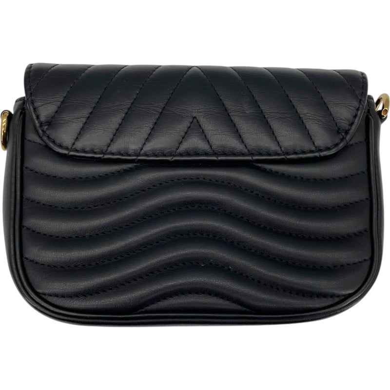 ルイ・ヴィトン LOUIS VUITTON ミュルティ・ポシェット M56461 ノワール レザー レディース ショルダーバッグ