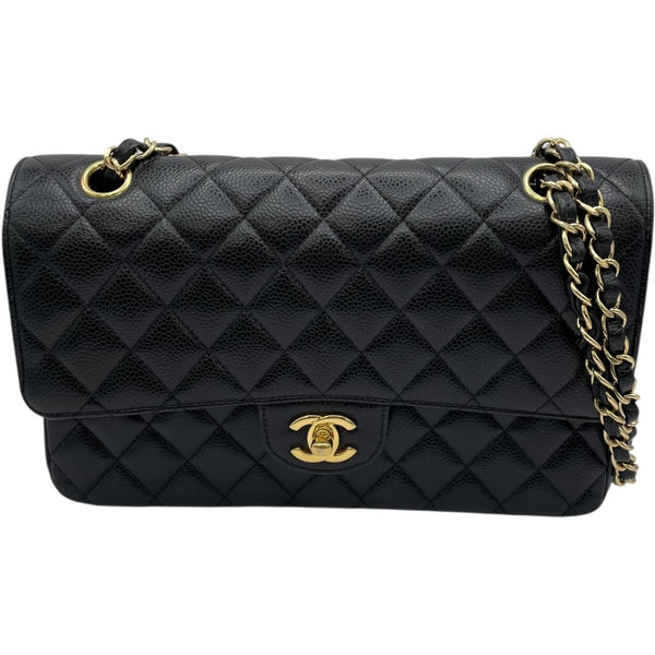 シャネル CHANEL マトラッセ25 A01112 19番台 ブラック GD金具 キャビア レディース ショルダーバッグ