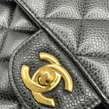 シャネル CHANEL マトラッセ25 A01112 19番台 ブラック GD金具 キャビア レディース ショルダーバッグ