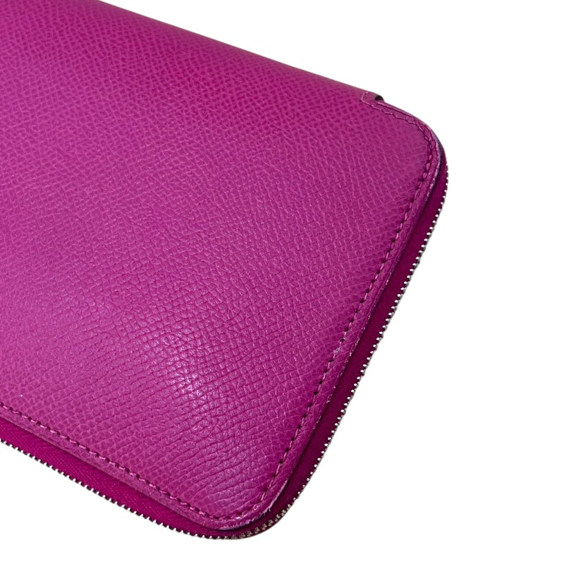 エルメス HERMES アザップロング シルクイン C刻印 (2018年製) ローズパープル/SV金具 エプソン レディース 長財布