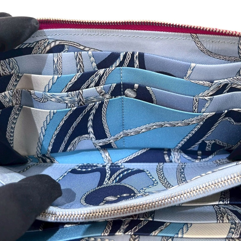 エルメス HERMES アザップロング シルクイン C刻印 (2018年製) ローズパープル/SV金具 エプソン レディース 長財布