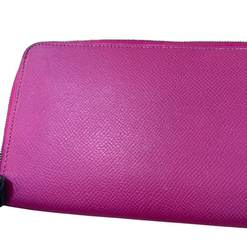 エルメス HERMES アザップロング シルクイン C刻印 (2018年製) ローズパープル/SV金具 エプソン レディース 長財布