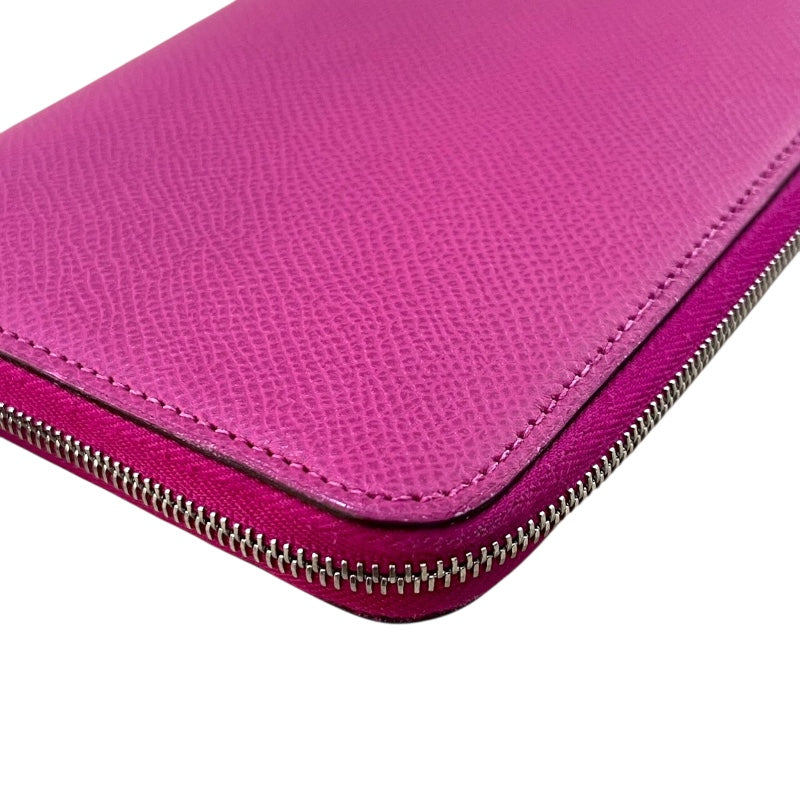 エルメス HERMES アザップロング シルクイン C刻印 (2018年製) ローズパープル/SV金具 エプソン レディース 長財布