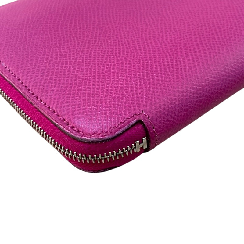 エルメス HERMES アザップロング シルクイン C刻印 (2018年製) ローズパープル/SV金具 エプソン レディース 長財布
