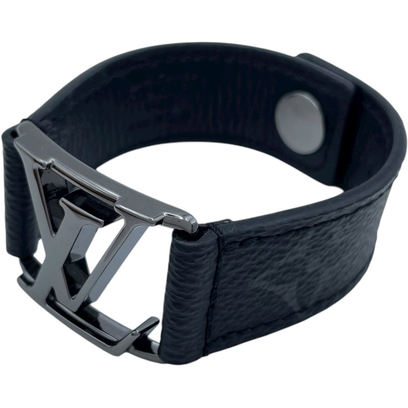 ルイ・ヴィトン LOUIS VUITTON ブラスレ・ホッケンハイム M6295 ブラック モノグラムアップリケ モノグラム・エクリプス キャンバス メンズ ブレスレット