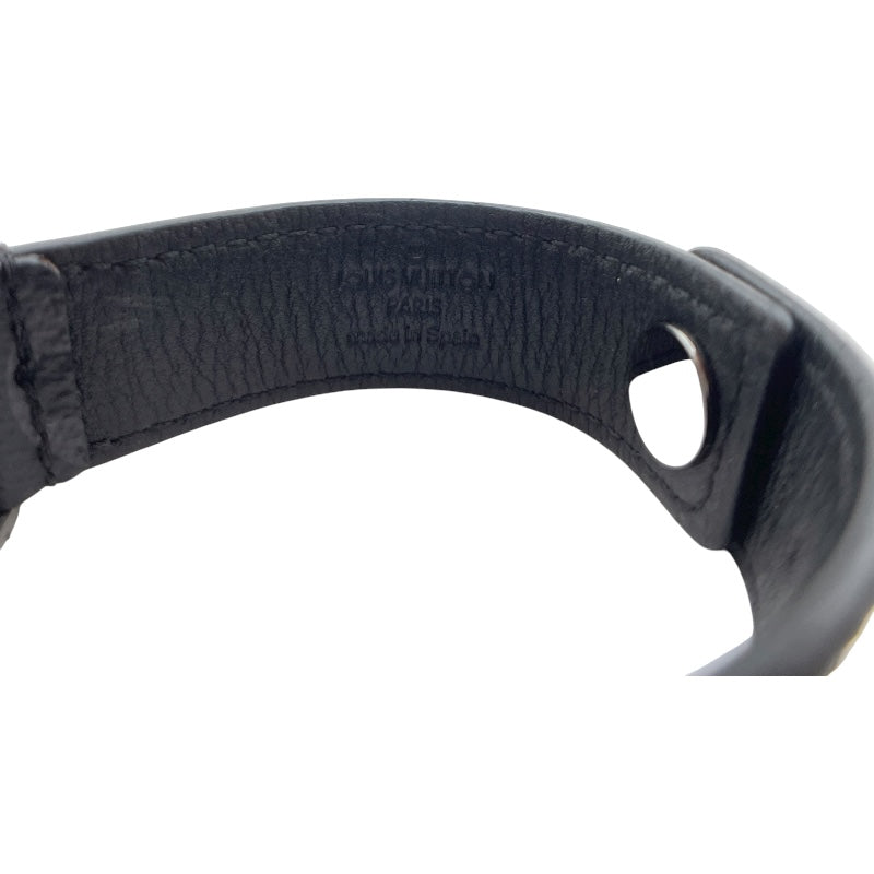 ルイ・ヴィトン LOUIS VUITTON ブラスレ・ホッケンハイム M6295 ブラック モノグラムアップリケ モノグラム・エクリプス キャンバス メンズ ブレスレット