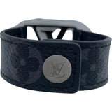 ルイ・ヴィトン LOUIS VUITTON ブラスレ・ホッケンハイム M6295 ブラック モノグラムアップリケ モノグラム・エクリプス キャンバス メンズ ブレスレット