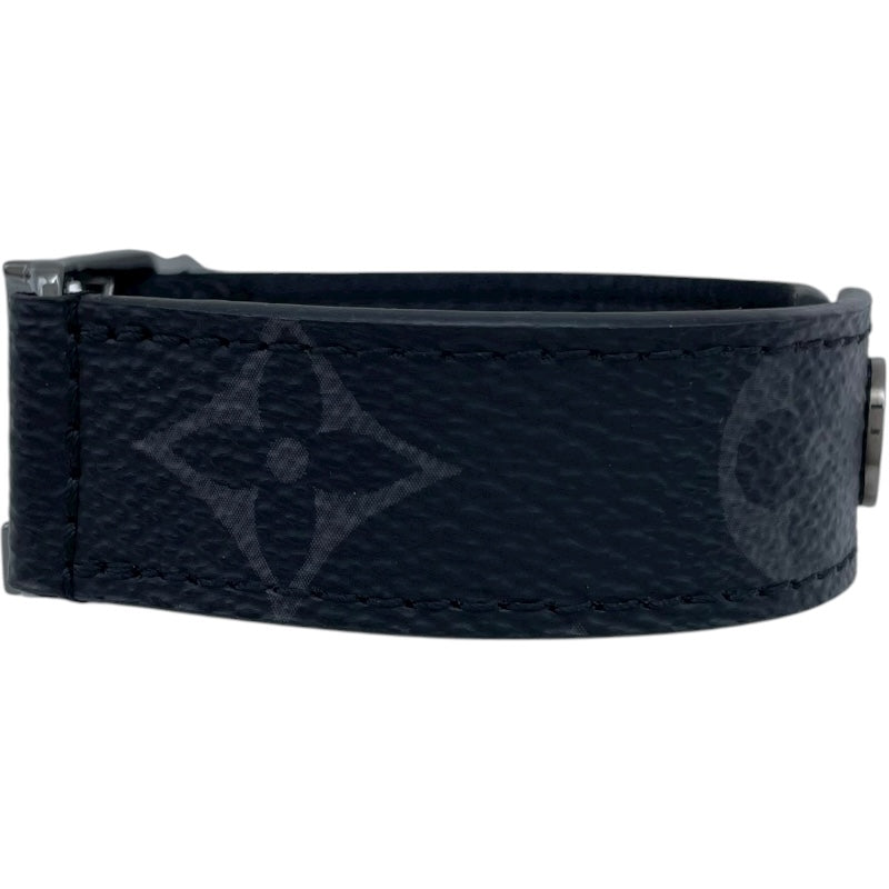 ルイ・ヴィトン LOUIS VUITTON ブラスレ・ホッケンハイム M6295 ブラック モノグラムアップリケ モノグラム・エクリプス キャンバス メンズ ブレスレット
