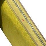 エルメス HERMES アザップロングシルクイン B刻印 ライム シルバー金具 エバーカラー レディース 長財布