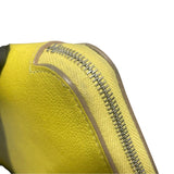 エルメス HERMES アザップロングシルクイン B刻印 ライム シルバー金具 エバーカラー レディース 長財布