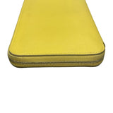 エルメス HERMES アザップロングシルクイン B刻印 ライム シルバー金具 エバーカラー レディース 長財布