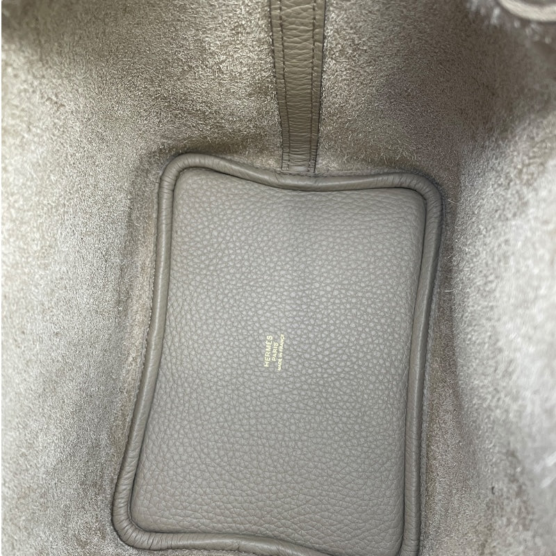 エルメス HERMES ピコタンロックPM W刻 ベージュマルファ GD金具 トリヨン レディース ハンドバッグ