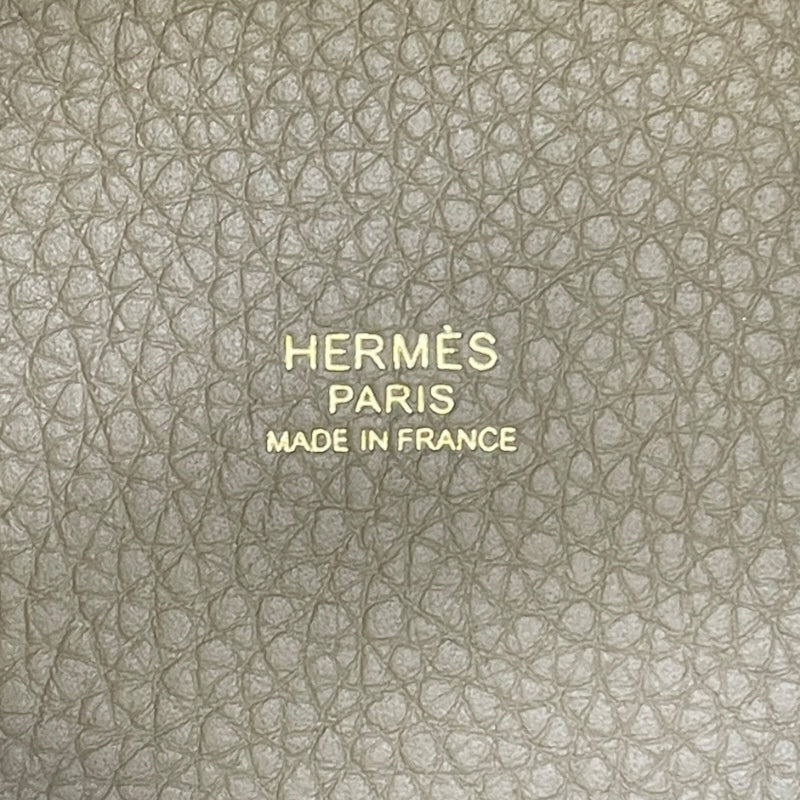 エルメス HERMES ピコタンロックPM W刻 ベージュマルファ GD金具 トリヨン レディース ハンドバッグ